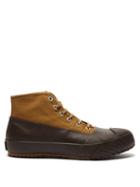 Matchesfashion.com Moonstar - Alweather High-top Canvas And Rubber Trainers - Womens - Tan