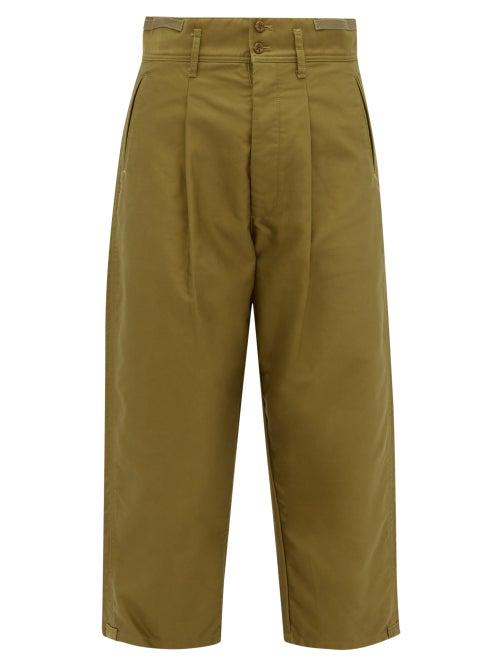 Matchesfashion.com Chimala - Straight Leg Cropped Cotton Chinos - Womens - Khaki