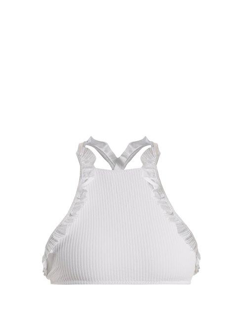 Matchesfashion.com Made By Dawn - Venus Halterneck Bikini Top - Womens - White