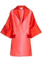 Antonio Berardi Bi-colour Satin Evening Coat