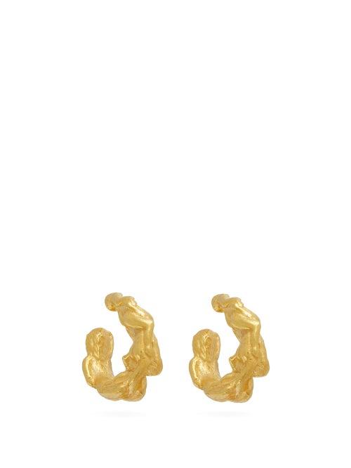 Matchesfashion.com Georgia Kemball - Orgy Gold Hoop Earrings - Mens - Gold