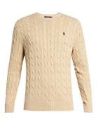 Polo Ralph Lauren Crew-neck Cable-knit Cotton Sweater