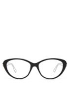 Matchesfashion.com Balenciaga - Metal Arms Cat Eye Acetate Glasses - Womens - Black