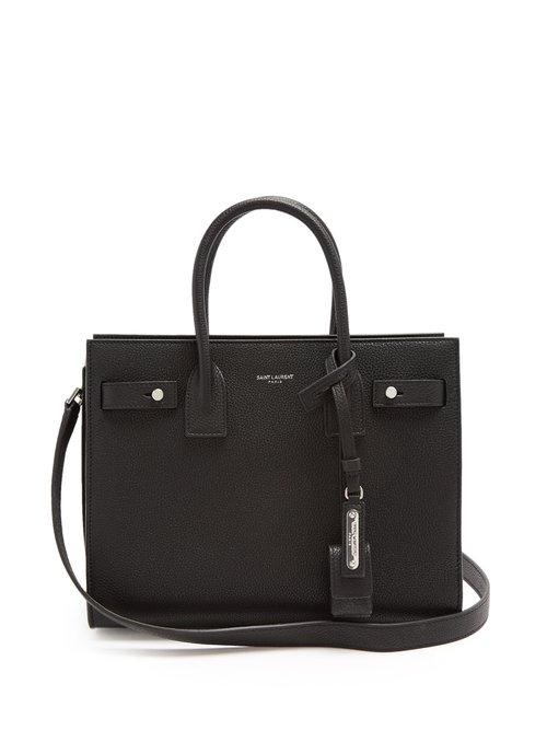 Matchesfashion.com Saint Laurent - Sac De Jour Baby Grained Leather Tote - Womens - Black