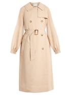 Tibi Notch-lapel Double-breasted Twill Trench Coat