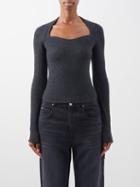 Isabel Marant - Bailey Wool-blend Sweater - Womens - Dark Grey
