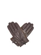 Matchesfashion.com Dents - Leather And Suede Touchscreen Gloves - Mens - Brown