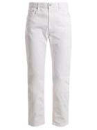 Matchesfashion.com Isabel Marant Toile - Fliff High Rise Slim Leg Cropped Jeans - Womens - White