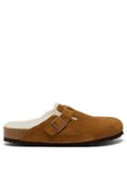Matchesfashion.com Birkenstock - Boston Shearling-lined Suede Clogs - Mens - Tan