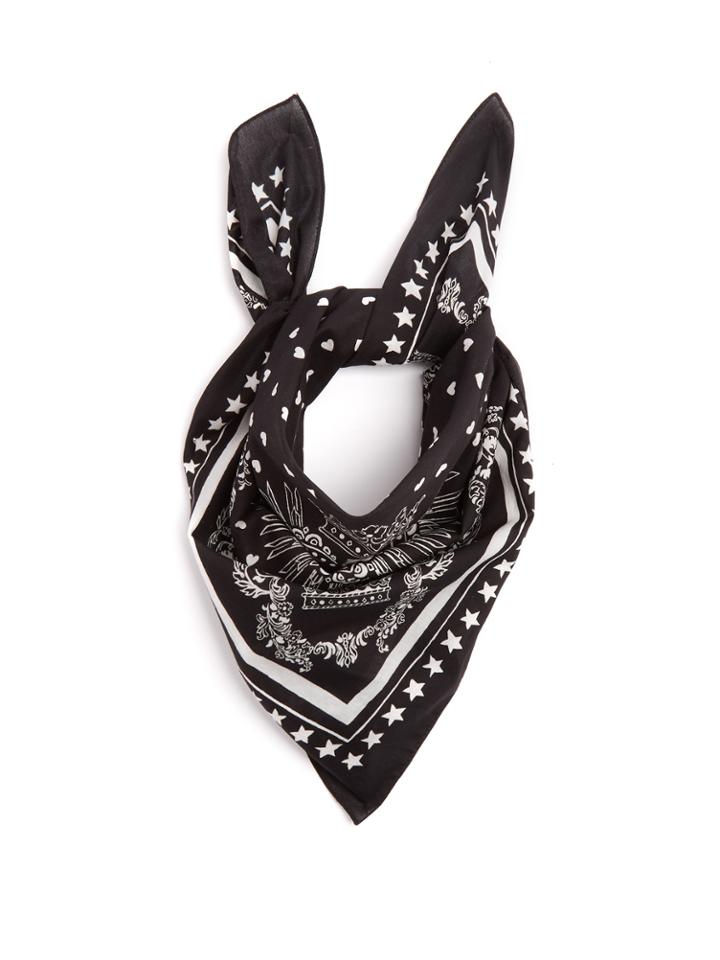 Dolce & Gabbana Border Logo-print Cotton Bandana Scarf