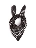 Dolce & Gabbana Border Logo-print Cotton Bandana Scarf