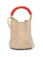 Matchesfashion.com Marni - Pannier Leather Bucket Bag - Womens - Tan Multi