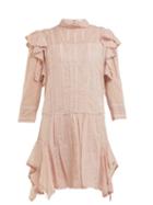 Matchesfashion.com Isabel Marant Toile - Alba Embroidered Cotton Mini Dress - Womens - Light Pink