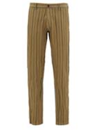 Matchesfashion.com Barena Venezia - Rionero Striped Slim-leg Trousers - Mens - Green Multi