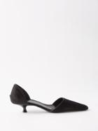 Khaite - Seville Calf Hair D'orsay Pumps - Womens - Black