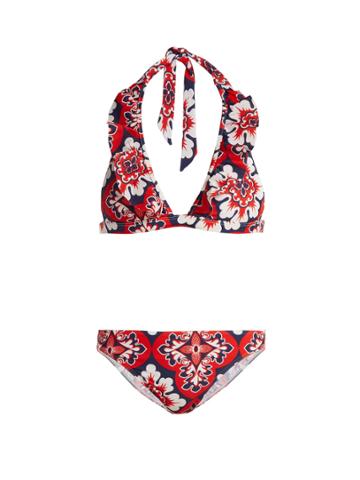 La Doublej Editions Palazzo Rosso-print Bikini