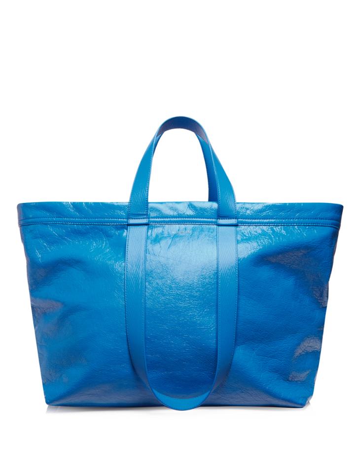 Balenciaga Carry Medium Creased-leather Tote