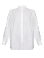 Helmut Lang Open-back Cotton-twill Shirt