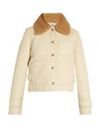 Acne Studios Felipa Detachable-collar Leather Jacket