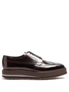 Prada Raised-sole Leather Brogues