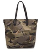 Alexander Mcqueen Dancing Skeleton Camouflage-print Tote Bag