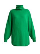 Matchesfashion.com Extreme Cashmere - No.52 Cashmere Blend Roll Neck Sweater - Womens - Green