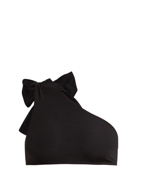 Matchesfashion.com Araks - Phoebe Bow Detail Bikini Top - Womens - Black