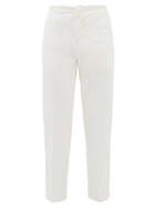 Matchesfashion.com J.w. Brine - Craig Drawstring-tie Linen-blend Trousers - Mens - White
