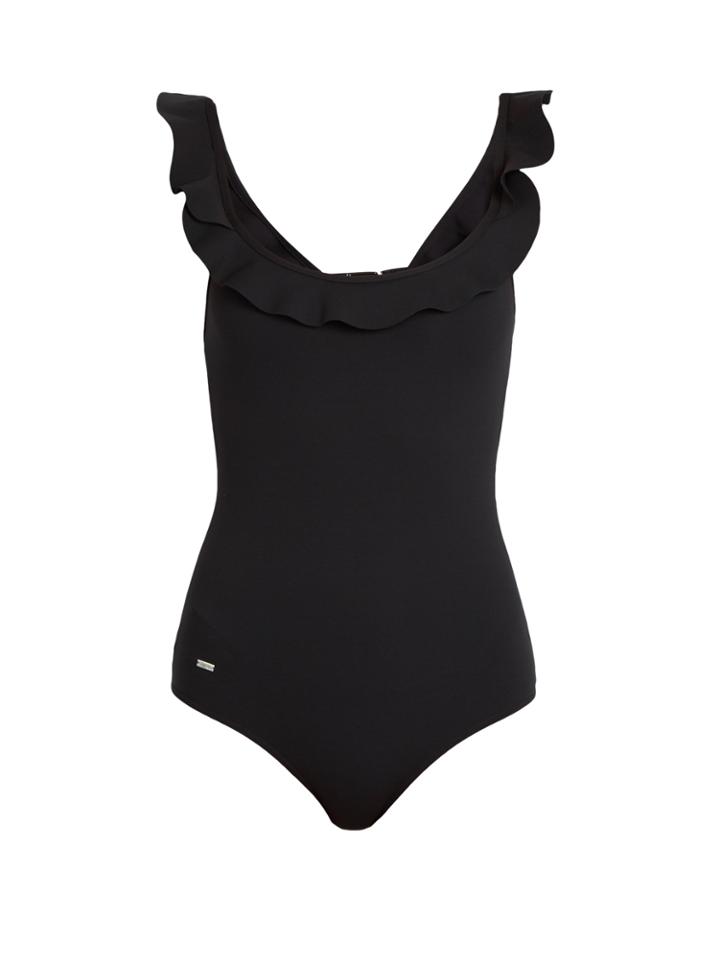 Fendi Rouches Ruffle-trimmed Swimsuit