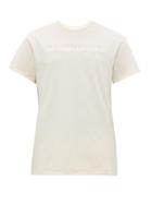 Matchesfashion.com Helmut Lang - Logo Embroidered Cotton T Shirt - Mens - Ivory