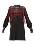 Matchesfashion.com Gucci - Crystal Snake Beaded Crepe Mini Dress - Womens - Black Multi