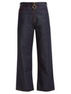 Matchesfashion.com M.i.h Jeans - Caron High Rise Wide Leg Jeans - Womens - Indigo