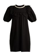 Simone Rocha Embellished-neckline Jersey Dress