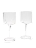 Zaha Hadid Design - Set Of Two Hew Wine Glasses - Clear
