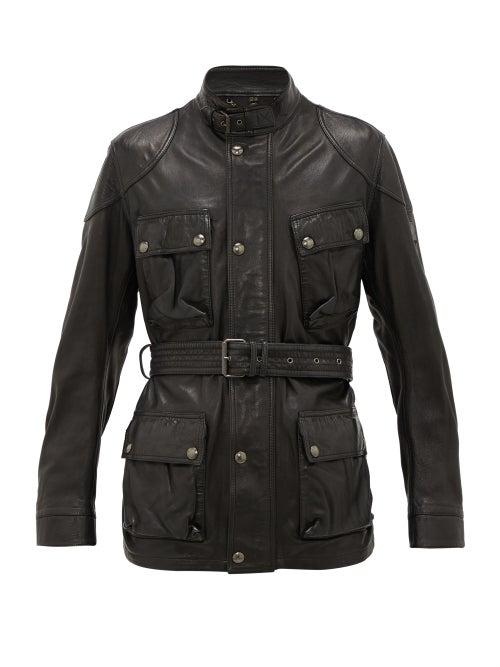 Matchesfashion.com Belstaff - Trialmaster Panther 2.0 Leather Jacket - Mens - Black