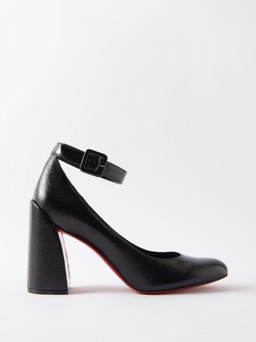 Christian Louboutin - So Sab 85 Leather Pumps - Womens - Black