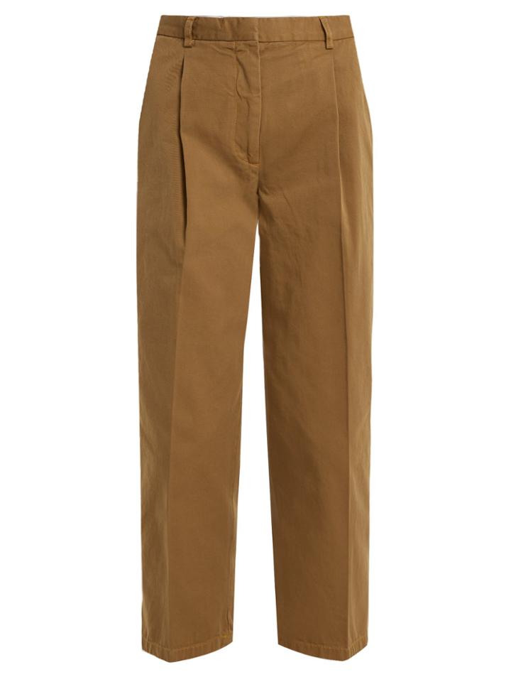 Acne Studios Tabea Straight-leg Cotton Trousers