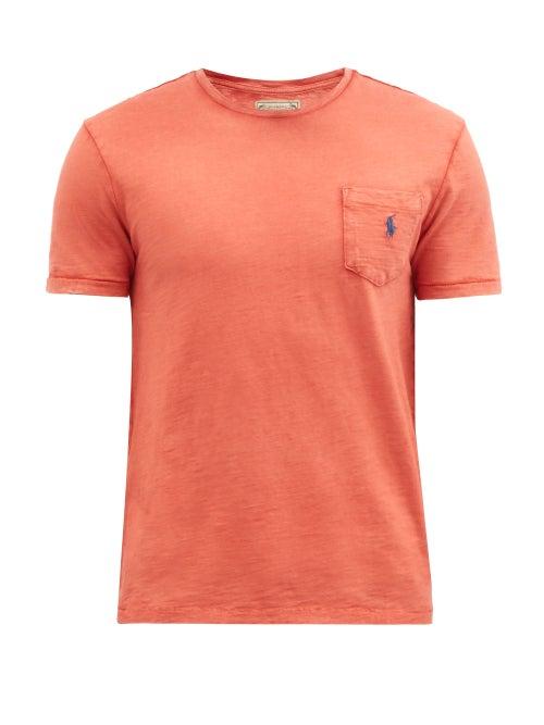 Matchesfashion.com Polo Ralph Lauren - Custom-fit Patch-pocket Cotton-jersey T-shirt - Mens - Red