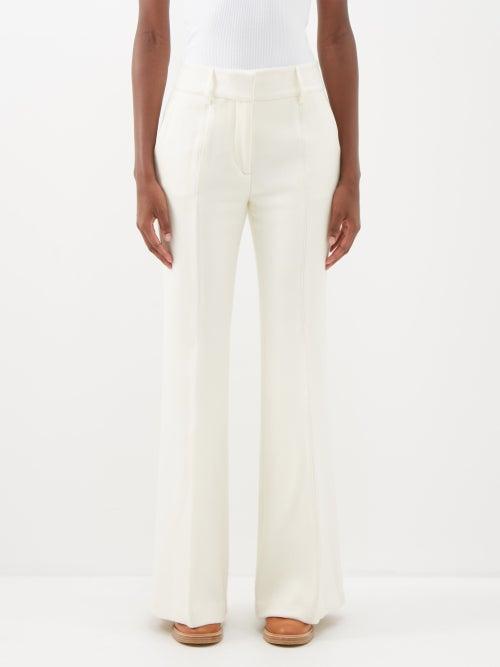 Gabriela Hearst - Rhein Wool Tailored Trousers - Womens - Ivory