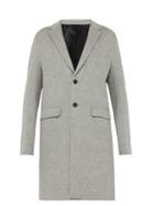 Matchesfashion.com Joseph - Armand Single Breasted Wool Blend Coat - Mens - Grey
