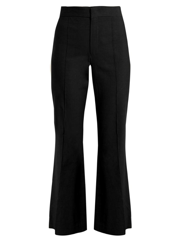 Isabel Marant Reeves Cropped Flared-leg Trousers
