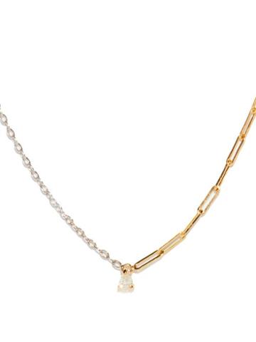 Ladies Fine Jewellery Yvonne Lon - Diamond & 18kt Gold Necklace - Womens - Silver Gold