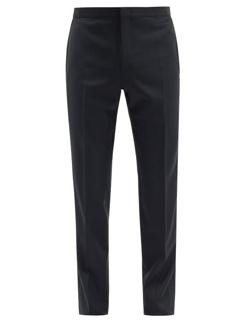 Matchesfashion.com Brioni - Policleto Super 160s Wool-twill Tuxedo Trousers - Mens - Black