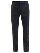 Matchesfashion.com Brioni - Policleto Super 160s Wool-twill Tuxedo Trousers - Mens - Black