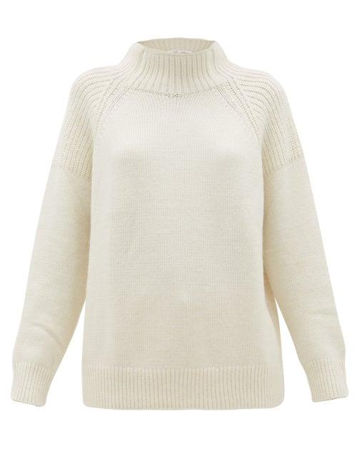 Matchesfashion.com Frame - High Neck Sweater - Womens - Ivory