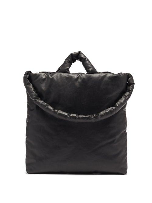 Matchesfashion.com Kassl Editions - Oil Padded Cotton-blend Canvas Tote Bag - Mens - Black