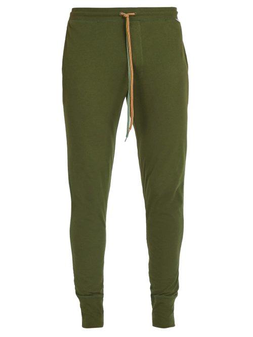 Matchesfashion.com Paul Smith - Slim Leg Cotton Pyjama Trousers - Mens - Green