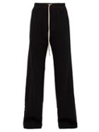 Matchesfashion.com Rick Owens Drkshdw - Press Stud Wide Leg Cotton Track Pants - Mens - Black
