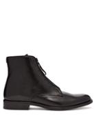 Matchesfashion.com Givenchy - Logo Zip Leather Boots - Mens - Black