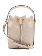 Matchesfashion.com Valentino Garavani - V-logo Leather Bucket Bag - Womens - Light Purple